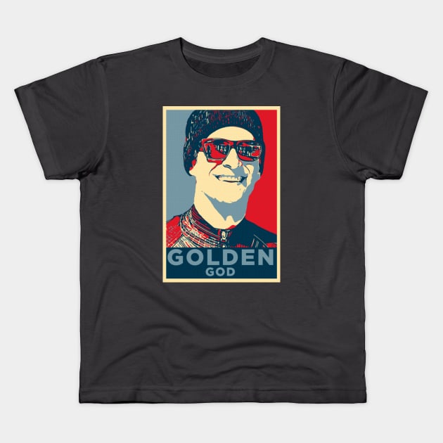 Golden God Hope Kids T-Shirt by Shit Post Hero